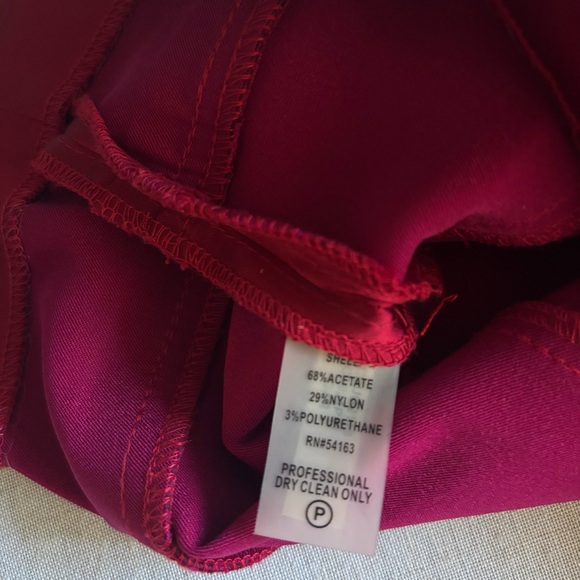 Calvin Klein Red Sleeveless Sheath Midi Dress Women’s Size 4 - Picture 11 of 11